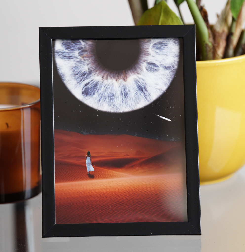 Rėmelis su spauda ant fotopopieriaus